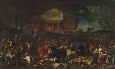 The Fair at Poggio a Caiano by Giuseppe Maria Crespi